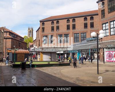 St Mary's Square dans le Coppergate Centre York Banque D'Images