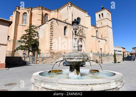 Berlanga de Duero, Colegiata de Santa Maria del Mercado (lastgothique et renaissance, XVIe siècle). Province de Soria, Castilla y Leon, Espagne. Banque D'Images