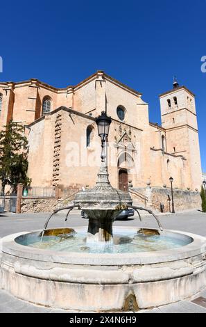 Berlanga de Duero, Colegiata de Santa Maria del Mercado (lastgothique et renaissance, XVIe siècle). Province de Soria, Castilla y Leon, Espagne. Banque D'Images