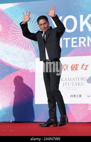 Yokohama, Japon. 04 mai 2024. L'acteur Hayato Ichihara assiste à la cérémonie d'ouverture du Festival international du film de Yokohama dans la préfecture de Kanagawa, au Japon, le samedi 4 mai 2024. Photo de Keizo Mori/UPI crédit : UPI/Alamy Live News Banque D'Images