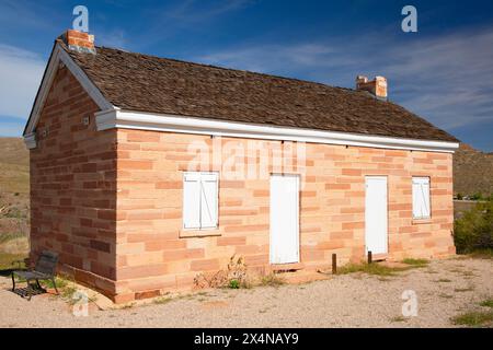 Orson Adams House, Red Cliffs National conservation Area, Utah Banque D'Images