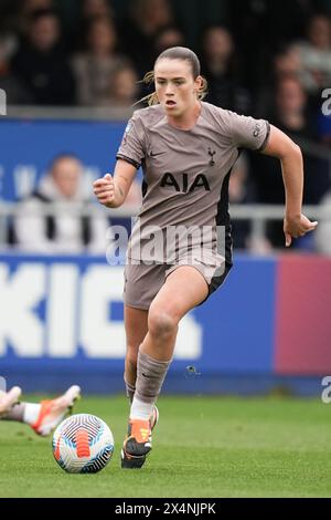 Everton FC v Spurs FC Barclays Womens Super League WALTON HALL PARK STADIUM, ANGLETERRE - 4 mai 2024 Grace Clinton des Spurs pendant le match de Super League féminine Barclays entre Everton FC et Spurs FC au Walton Hall Park Stadium le 28 avril 2024 à Liverpool Angleterre. (Photo Alan Edwards) Banque D'Images