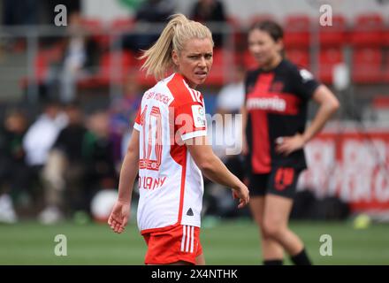 Linda Dallmann (Munich), Leverkusen, Allemagne. 04 mai 2024. Bundesliga féminine, Journée 18, Bayer 04 Leverkusen - FC Bayern Munich. Crédit : Juergen Schwarz/Alamy Live News Banque D'Images