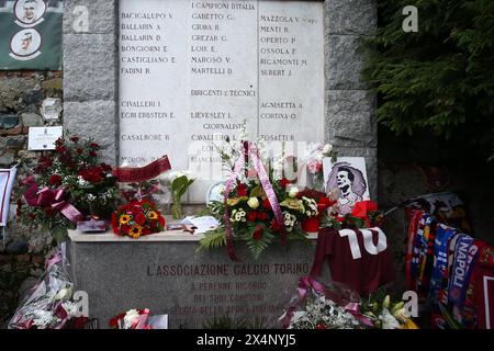 Torino, Italie. 04 mai 2024. En mémoire de Superga, Italie du Nord - samedi 04 mai 2024. Sport - Soccer . (Photo de Spada/LaPresse) crédit : LaPresse/Alamy Live News Banque D'Images