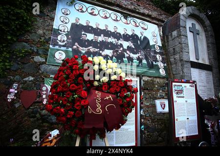 Torino, Italie. 04 mai 2024. En mémoire de Superga, Italie du Nord - samedi 04 mai 2024. Sport - Soccer . (Photo de Spada/LaPresse) crédit : LaPresse/Alamy Live News Banque D'Images