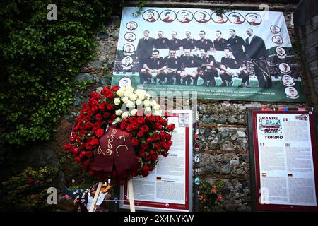 Torino, Italie. 04 mai 2024. En mémoire de Superga, Italie du Nord - samedi 04 mai 2024. Sport - Soccer . (Photo de Spada/LaPresse) crédit : LaPresse/Alamy Live News Banque D'Images