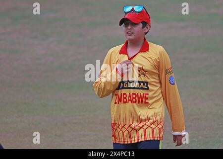 Bangladesh-Zimbabwe T20 Series Zimbabwe T20 Team Capitaine Sikandar Raza fils aîné Muhammad EESA tour le Bangladesh avec l'équipe comme il est vu pendant le Banque D'Images