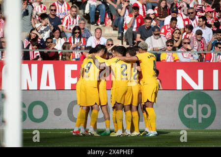 Gérone, Gérone, Espagne, Espagne. 4 mai 2024. Match entre le Girona FC et le FC Barcelone lors de la Liga à l'Estadio Montilivi le 4 mai 2024 à Gérone, Espagne. (Photo de Sara AribÃ³/PxImages) (crédit image : © Sara ARIB/PX Imagens via ZUMA Press Wire) USAGE ÉDITORIAL SEULEMENT! Non destiné à UN USAGE commercial ! Banque D'Images