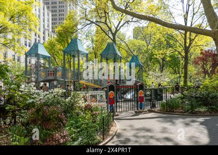 Agent de police Moira Ann Smith Playground à Madison Square Park, New York City, 2024, États-Unis Banque D'Images