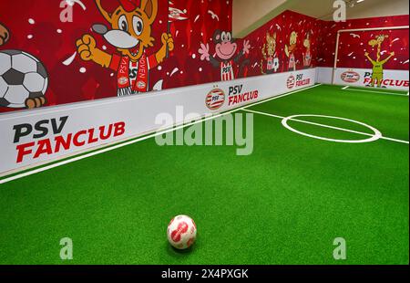 Zone interactive pour les fans au Philips Stadion - l'arène officielle du FC PSV Eindhoven Banque D'Images