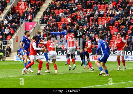 AESSEAL New York Stadium, Rotherham, Angleterre - 4 mai 2024 - pendant le match Rotherham United v Cardiff City, Sky Bet Championship, 2023/24, AESSEAL New York Stadium, Rotherham, Angleterre - 4 mai 2024 crédit : Arthur Haigh/WhiteRosePhotos/Alamy Live News Banque D'Images