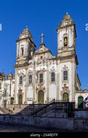 Église notre-Dame du Mont Carmel dans le district de Pelourinho, Salvador, Bahia, Brésil Banque D'Images