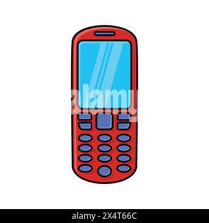 Icône de téléphone portable. Technologie de gadget de l'appareil et thème électronique. Conception isolée. Illustration vectorielle Illustration de Vecteur