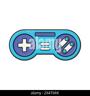 Icône de manette de jeu de style rétro. illustration vintage de l'icône de vecteur de manette de jeu pour le concept de technologie web et l'élément de conception Illustration de Vecteur