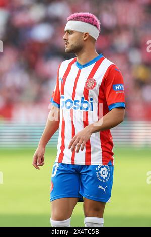 Gérone, Espagne. 04 mai 2024. Yan Couto (20 ans) de Gérone vu lors du match de LaLiga entre Girona et le FC Barcelone à l'Estadi Montilivi à Gérone. (Crédit photo : Gonzales photo/Alamy Live News Banque D'Images