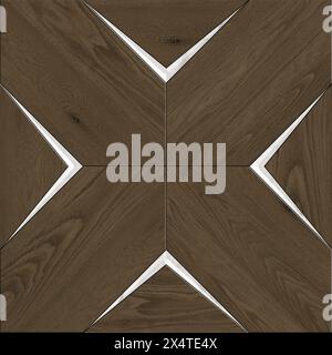 Décor géométrique sans couture en bois, marbre, béton, ciment et pierre Banque D'Images