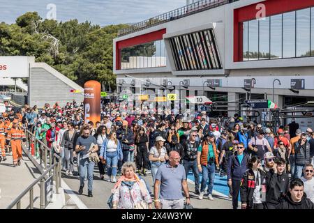 Ambiance lors de la 2ème manche de la Michelin le Mans Cup 2024 sur le circuit Paul Ricard du 3 au 5 mai 2024 au Castellet, France - photo Marc de Mattia/DPPI crédit : DPPI Media/Alamy Live News Banque D'Images