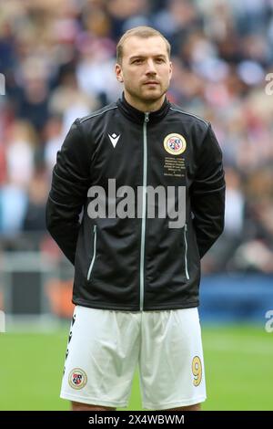 Londres, Royaume-Uni. 05 mai 2024. Londres, Angleterre, 05 mai 2024 : Michael Cheek (9 Bromley) lors de la finale de promotion de la Ligue nationale Vanarama entre Bromley et Solihull Moors au stade de Wembley à Londres, Angleterre. (Alexander Canillas/SPP) crédit : SPP Sport Press photo. /Alamy Live News Banque D'Images