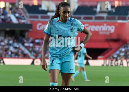 Grenade, Espagne. 04 mai 2024. Salma Paralluelo du FC Barcelona Femenino lors du match de Liga F entre Granada CF Femenino - FC Barcelona Femenino au Nuevo Los Cármenes Stadium le 04 mai 2024 à Grenade, Espagne. (Photo de José M. Baldomero/Pacific Press) crédit : Pacific Press Media production Corp./Alamy Live News Banque D'Images