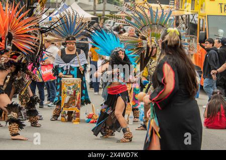 Santa Monica, États-Unis. 04 mai 2024. Patrimoine culturel mexicain-américain diversité, Cinco de Mayo est la célébration annuelle de la victoire du Mexique sur le second Empire français à la bataille de Puebla en 1862. (Photo d'Alberto Sibaja/Pacific Press) crédit : Pacific Press Media production Corp./Alamy Live News Banque D'Images