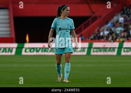 Grenade, Grenade, Espagne. 4 mai 2024. Aiitana BonmatÃ-of FC Barcelona Femenino lors du match de Liga F entre Granada CF Femenino - FC Barcelona Femenino au Nuevo Los CÃrmenes Stadium le 04 mai 2024 à Grenade, Espagne. (Crédit image : © José M Baldomero/Pacific Press via ZUMA Press Wire) USAGE ÉDITORIAL SEULEMENT! Non destiné à UN USAGE commercial ! Banque D'Images