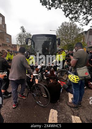 Peckham proteste contre les déportations de migrants Banque D'Images