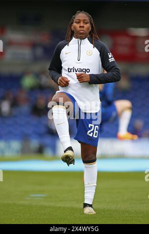 Londres, Royaume-Uni. 05 mai 2024. Londres, 5 mai 2024 : Kadeisha Buchanan (26 Chelsea) lors du match de Super League Barclays FA Womens entre Chelsea et Bristol City à Kingsmeadow, Londres, Angleterre, le 5 mai 2024 (Pedro Soares/SPP) crédit : SPP Sport Press photo. /Alamy Live News Banque D'Images