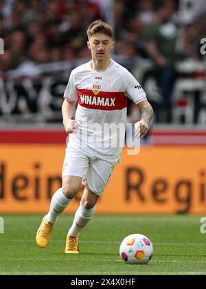 Angelo Stiller du VfB Stuttgart VfB Stuttgart - FC Bayern MŸnchen Fussball 1 . Bundesliga saison 2023 / 2024 © diebilderwelt / Alamy Stock Banque D'Images