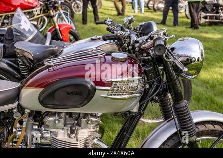 Moto classique Triumph Bonneville Banque D'Images