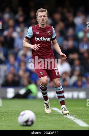 Londres, Royaume-Uni. 5 mai 2024. James Ward-Prowse de West Ham United lors du premier League match à Stamford Bridge, Londres. Le crédit photo devrait se lire comme suit : David Klein/Sportimage crédit : Sportimage Ltd/Alamy Live News Banque D'Images