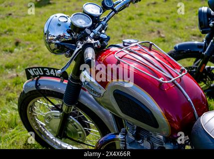 Moto classique Triumph Bonneville Banque D'Images