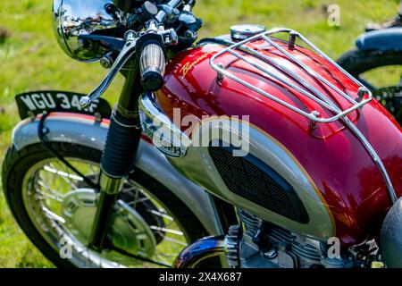 Moto classique Triumph Bonneville Banque D'Images