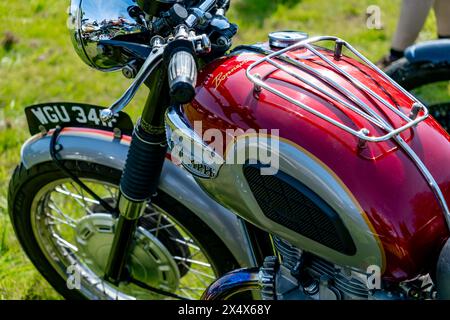 Moto classique Triumph Bonneville Banque D'Images