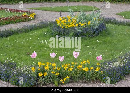 Jardin russe dans le parc du palais du Belvédère, Weimar, Thuringe, Allemagne Banque D'Images