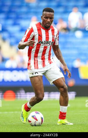 Barcelone, Espagne. 05 mai 2024. Juan Otero (19 ans) du Sporting Gijon vu lors du match de LaLiga 2 entre Espanyol et Sporting Gijon au stade Stage Front de Barcelone. (Crédit photo : Gonzales photo/Alamy Live News Banque D'Images