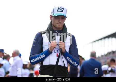 Miami, Etats-Unis. 05 mai 2024. SARGEANT Logan (usa), Williams Racing FW46, portrait lors du Grand Prix de formule 1 Crypto.com de Miami 2024, 6e manche du Championnat du monde de formule 1 2024 du 3 au 5 mai 2024 sur l'Autodrome international de Miami, à Miami, États-Unis d'Amérique - photo Eric Alonso/DPPI crédit: DPPI Media/Alamy Live News Banque D'Images