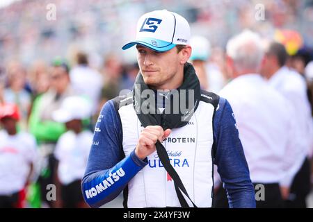 Miami, Etats-Unis. 05 mai 2024. SARGEANT Logan (usa), Williams Racing FW46, portrait lors du Grand Prix de formule 1 Crypto.com de Miami 2024, 6e manche du Championnat du monde de formule 1 2024 du 3 au 5 mai 2024 sur l'Autodrome international de Miami, à Miami, États-Unis d'Amérique - photo Eric Alonso/DPPI crédit: DPPI Media/Alamy Live News Banque D'Images