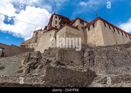 Monastère historique de Stok dans la région indienne du Ladakh près de Leh Banque D'Images