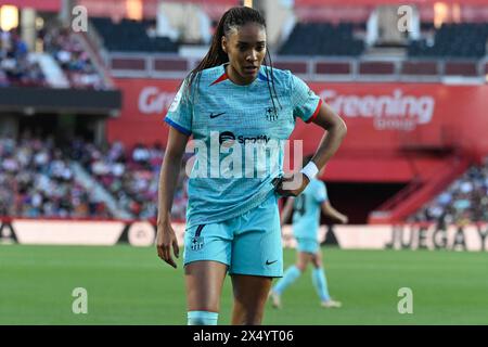 Grenade, Grenade, Espagne. 4 mai 2024. Salma Paralluelo du FC Barcelona Femenino lors du match de Liga F entre Granada CF Femenino - FC Barcelona Femenino au Nuevo Los CÃrmenes Stadium le 04 mai 2024 à Grenade, Espagne. (Crédit image : © José M Baldomero/Pacific Press via ZUMA Press Wire) USAGE ÉDITORIAL SEULEMENT! Non destiné à UN USAGE commercial ! Banque D'Images