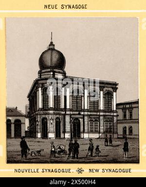 Géographie / voyage, Allemagne, Hesse, Francfort-sur-le-main, la Nouvelle Synagogue, LES DROITS D'AUTEUR DE L'ARTISTE NE DOIVENT PAS ÊTRE EFFACÉS Banque D'Images