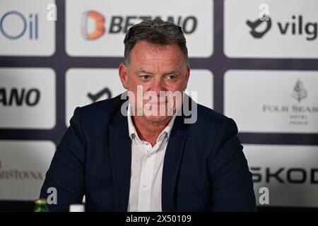 Brno, République tchèque. 05 mai 2024. Radim Rulik, entraîneur de l’équipe nationale tchèque de hockey sur glace, lors de la conférence de presse de nomination pour le Championnat du monde de hockey sur glace le 5 mai 2024 à Brno, en République tchèque. Crédit : Vaclav Salek/CTK photo/Alamy Live News Banque D'Images