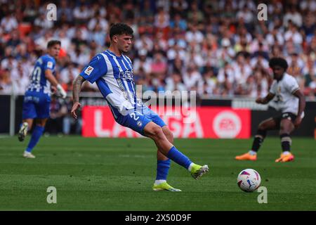 Valencia, Espagne. 05 mai 2024. Espagne match de football de la Liga Valencia vs Alaves au stade Mestalla de Valence, 5 mai 2024 900/cordon Press Credit : CORDON press/Alamy Live News Banque D'Images