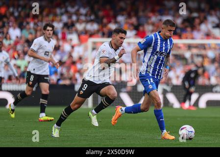 Valencia, Espagne. 05 mai 2024. Espagne match de football de la Liga Valencia vs Alaves au stade Mestalla de Valence, 5 mai 2024 900/cordon Press Credit : CORDON press/Alamy Live News Banque D'Images