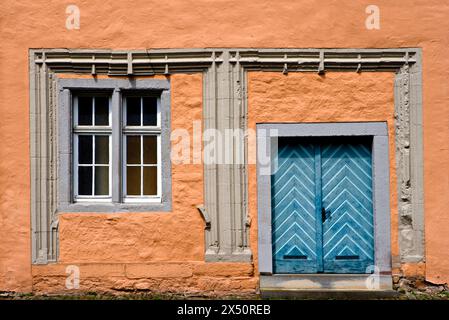 Détail, château de Welfenschloss, Hannoversch Münden, basse-Saxe, Allemagne, Europe Banque D'Images