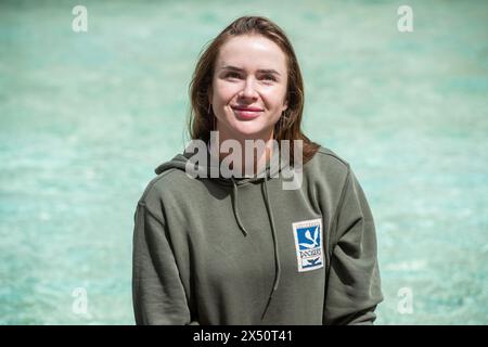 Roma, Italie. 06 mai 2024. Draw Ceremony, sorteggio per il cartellone maschile e femminile degli Internazionali di tennis a Roma. Nella foto il sorteggio svoltosi a Fontana di Trevi, Elina Svitolina - Roma, Italia - Lunedì 6 Maggio 2024 (foto Valentina Stefanelli/LaPresse) cérémonie de tirage, tirage au sort pour le programme masculin et féminin des internationaux de tennis à Rome. Sur la photo le tirage au sort de la Fontaine de Trevi - Rome, Italie - lundi 6 mai 2024 (photo Valentina Stefanelli/LaPresse) crédit : LaPresse/Alamy Live News Banque D'Images