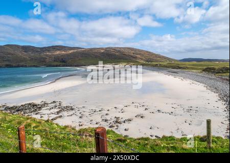 Bagh Siar et Theiseabhal Mhor sur Vatersay, Écosse. Banque D'Images