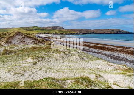 Bagh Siar sur l'île des Hébrides extérieures de Vatersay, Écosse. Banque D'Images