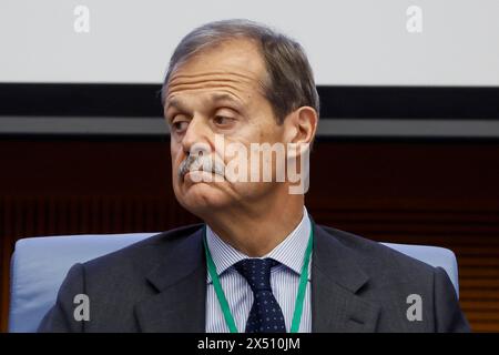 Roma, Italie. 06 mai 2024. Giampiero Massolo presidente ISPI, allÕassemblea parlamentare della NATO seminario GSM su Mediterraneo e Medio Oriente ÑPoliticaÑ Roma, Italia - Luned“ 06, Maggio 2024 (foto Cecilia Fabiano/LaPresse) Ê Giampiero Massolo Président ISPI à l'Assemblée parlementaire de l'OTAN Groupe spécial sur la Méditerranée et le moyen-Orient - politique - Rome, Italie - lundi, 6 mai 2024 (photo Cecilia Fabiano/LaPresse) crédit : LaPresse/Alamy Live News Banque D'Images