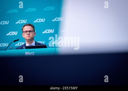 36. Bundesparteitag der CDU Deutschland 2024 Berlin Berlin Deutschland *** 36 Conférence fédérale du Parti de la CDU Allemagne 2024 Berlin Allemagne Banque D'Images