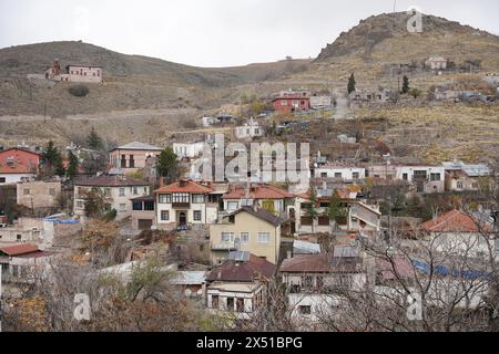KONYA, TURKIYE - 17 DÉCEMBRE 2023 : vue générale de la ville de Sille dans la ville de Konya Banque D'Images